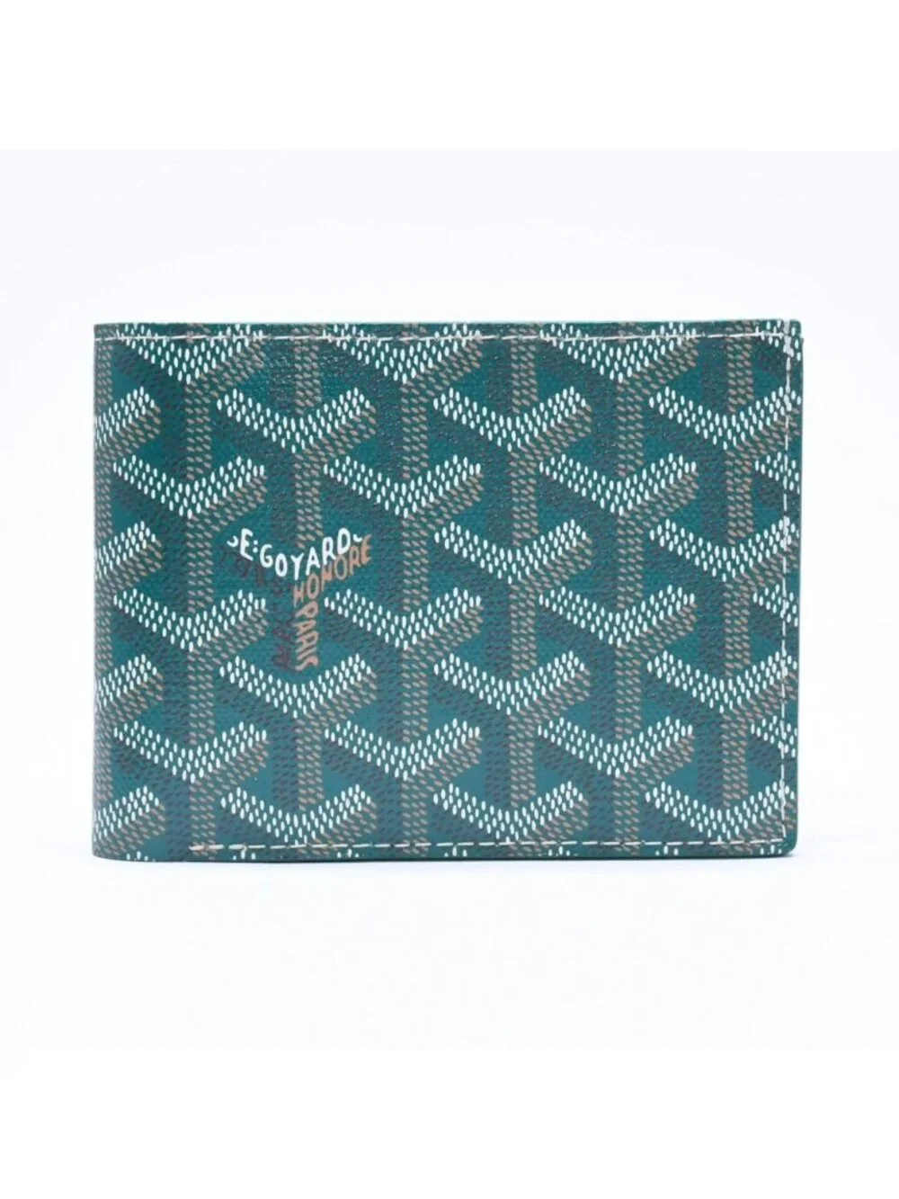 Goyard Victoire Wallet Leather Green
